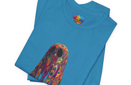 Psychedelic Ghost Rainbow Drip Spirit Tee