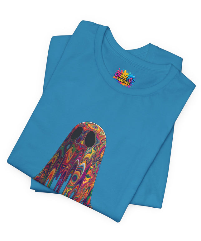 Psychedelic Ghost Rainbow Drip Spirit Tee