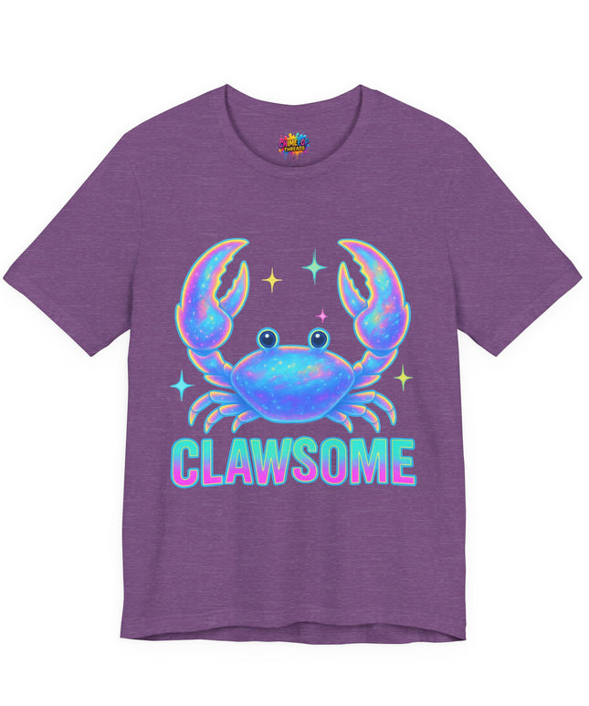 CLAWSOME Neon Crab Tee - Ocean Lover T-Shirt