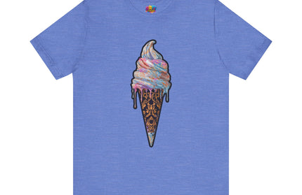 Baroque Marble Swirl Ice Cream Tee