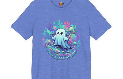 Mycelial Magic Blue Glow Ghost Tee
