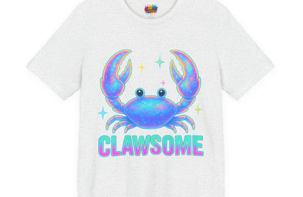 CLAWSOME Neon Crab Tee - Ocean Lover T-Shirt