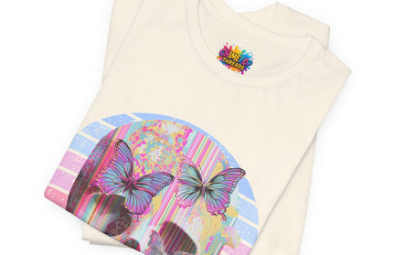 Pastel Skull Butterfly Drip Vaporwave Gothic Tee