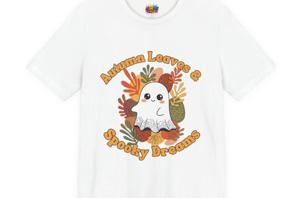 Autumn Leaves Spooky Dreams Ghost Tee