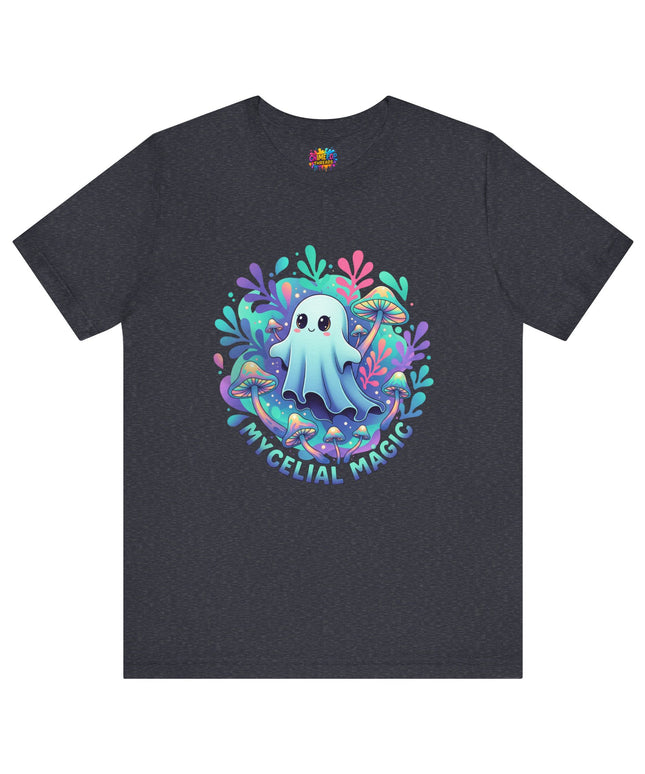 Mycelial Magic Blue Glow Ghost Tee