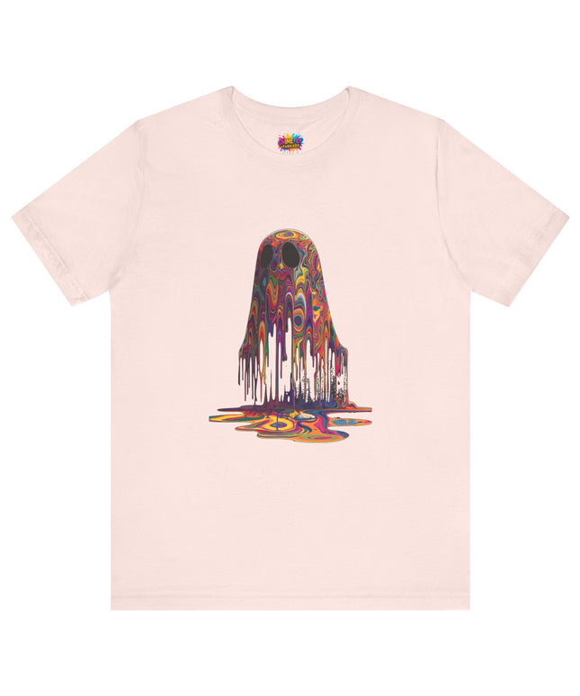 Psychedelic Ghost Rainbow Drip Spirit Tee