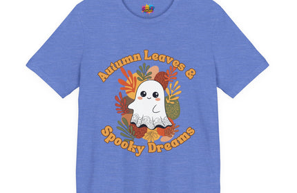 Autumn Leaves Spooky Dreams Ghost Tee