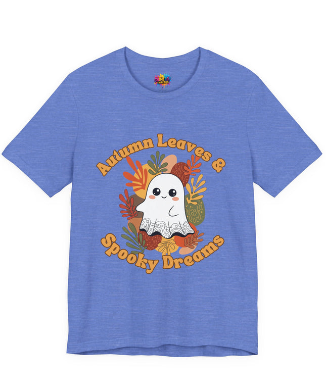 Autumn Leaves Spooky Dreams Ghost Tee