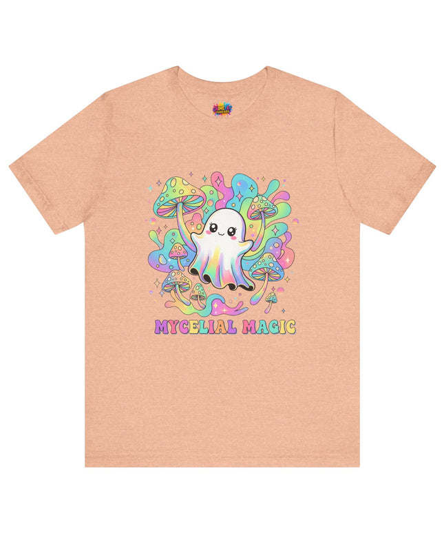 Mycelial Magic Rainbow Ghost Tee