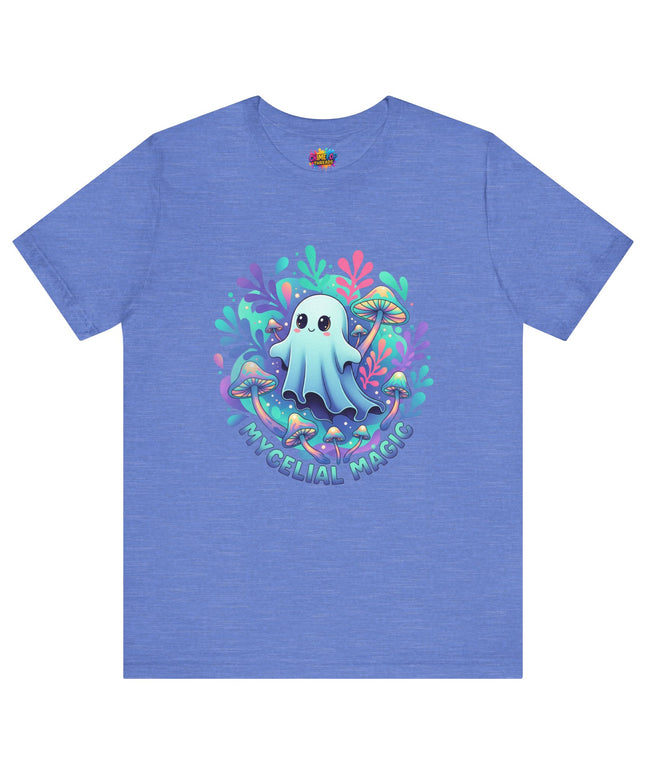 Mycelial Magic Blue Glow Ghost Tee