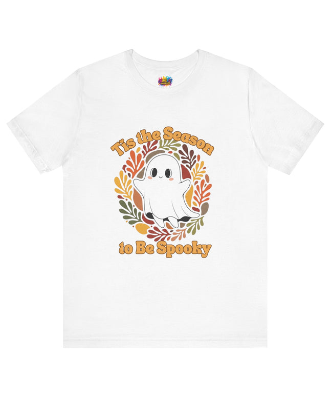 Tis The Season Spooky Black Ghost Tee