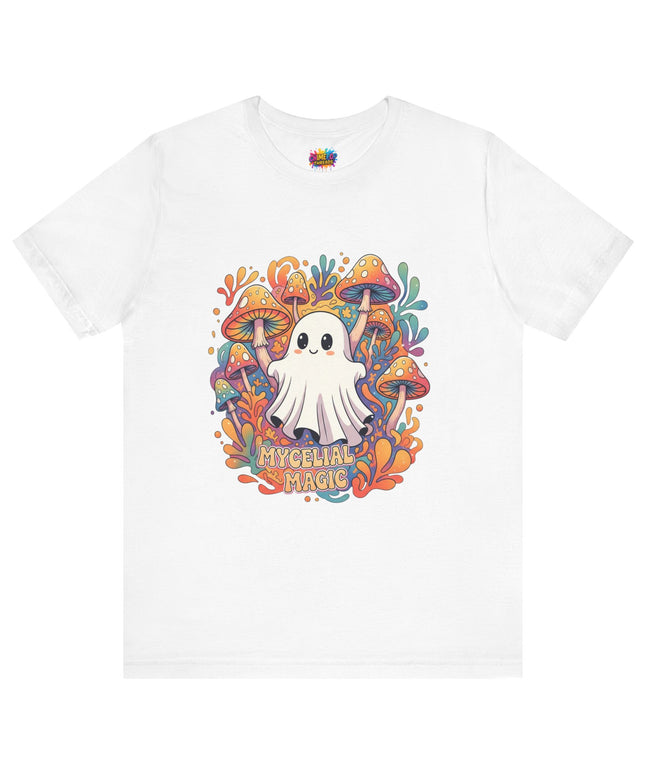 Mycelial Magic Orange Glow Ghost Tee