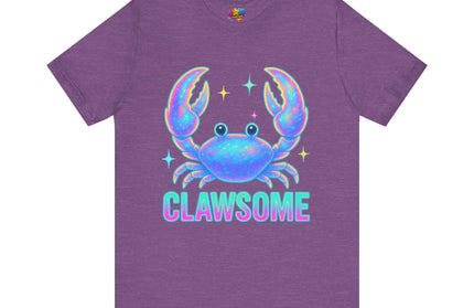 CLAWSOME Neon Crab Tee - Ocean Lover T-Shirt