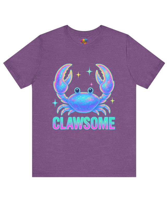CLAWSOME Neon Crab Tee - Ocean Lover T-Shirt