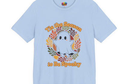 Tis The Season Spooky Black Ghost Tee