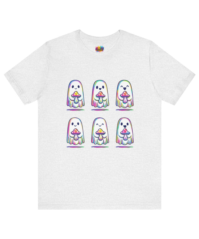 Shopify Title: Rainbow Drip Ghost Tee