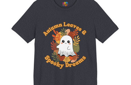 Autumn Leaves Spooky Dreams Ghost Tee