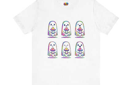 Shopify Title: Rainbow Drip Ghost Tee