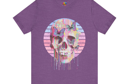Pastel Skull Butterfly Drip Vaporwave Gothic Tee