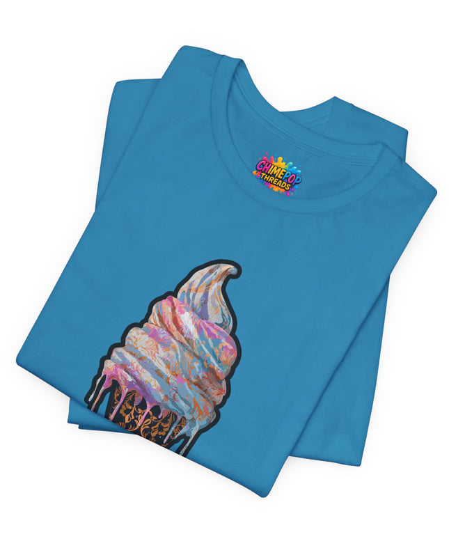 Baroque Marble Swirl Ice Cream Tee