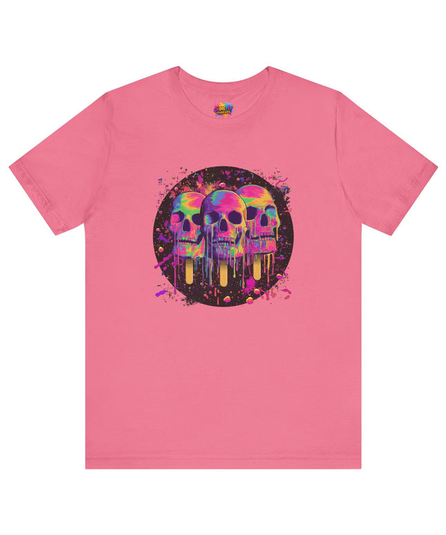 Triple Neon Skull Popsicle Splatter Tee