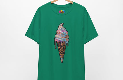 Baroque Marble Swirl Ice Cream Tee