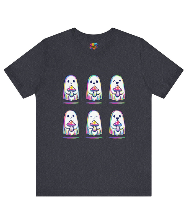 Shopify Title: Rainbow Drip Ghost Tee