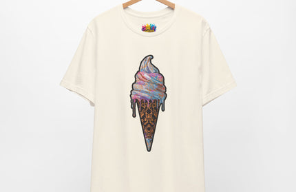 Baroque Marble Swirl Ice Cream Tee
