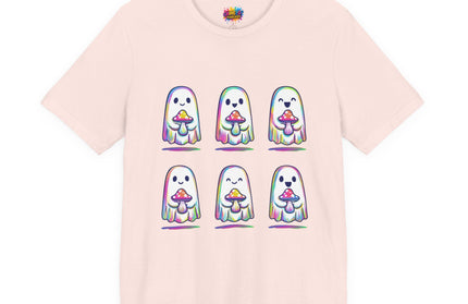 Shopify Title: Rainbow Drip Ghost Tee