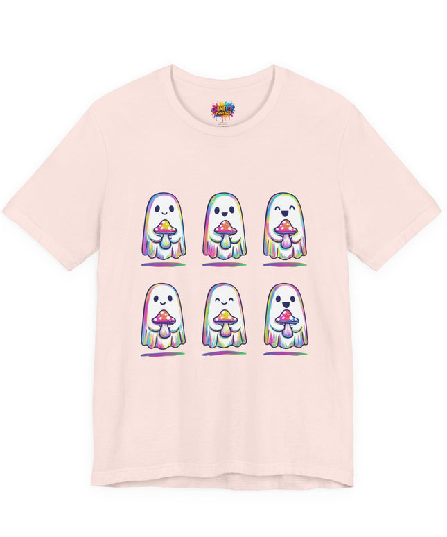 Shopify Title: Rainbow Drip Ghost Tee