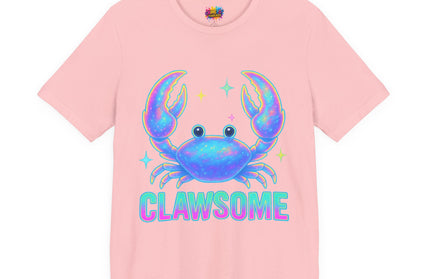 CLAWSOME Neon Crab Tee - Ocean Lover T-Shirt