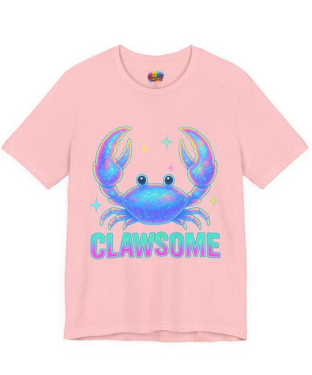 CLAWSOME Neon Crab Tee - Ocean Lover T-Shirt