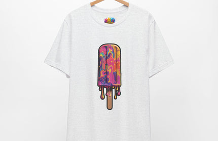 Psychedelic Rainbow Popsicle Drip Tee