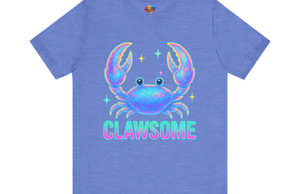CLAWSOME Neon Crab Tee - Ocean Lover T-Shirt