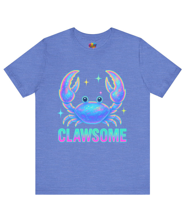 CLAWSOME Neon Crab Tee - Ocean Lover T-Shirt