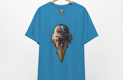 Pastel Marble Swirl Ice Cream Tee