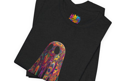 Psychedelic Ghost Rainbow Drip Spirit Tee