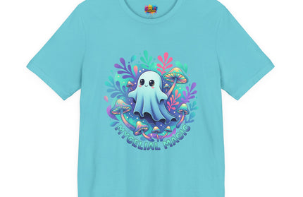 Mycelial Magic Blue Glow Ghost Tee