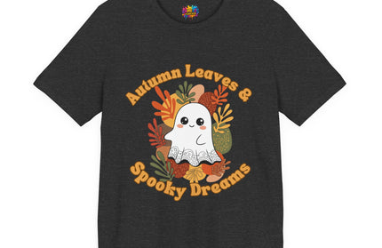 Autumn Leaves Spooky Dreams Ghost Tee