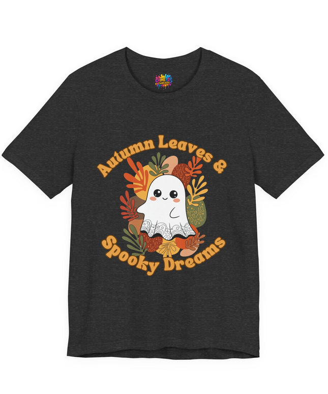 Autumn Leaves Spooky Dreams Ghost Tee