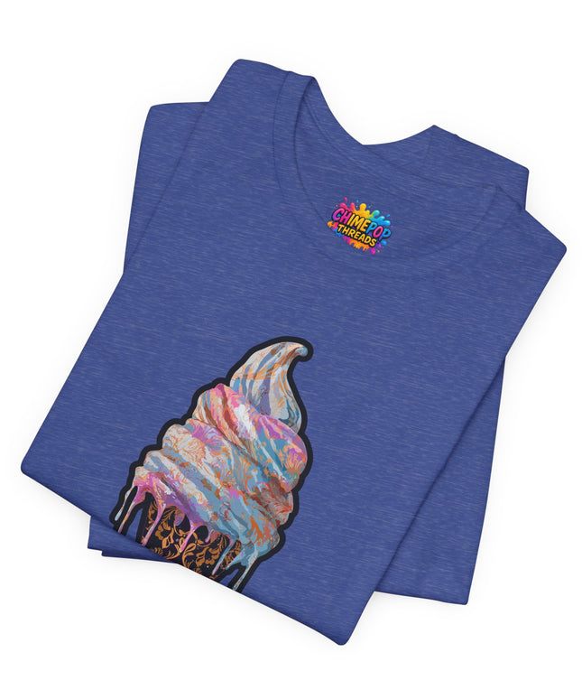 Baroque Marble Swirl Ice Cream Tee