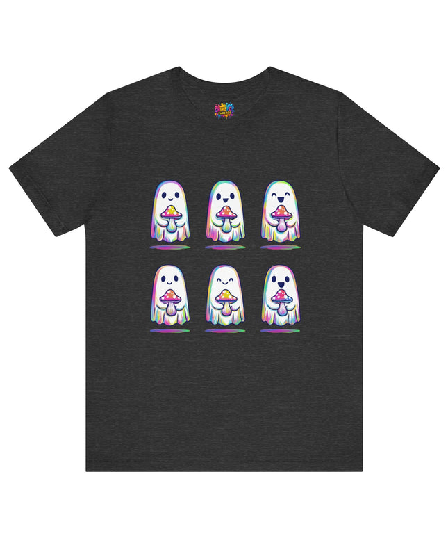 Shopify Title: Rainbow Drip Ghost Tee