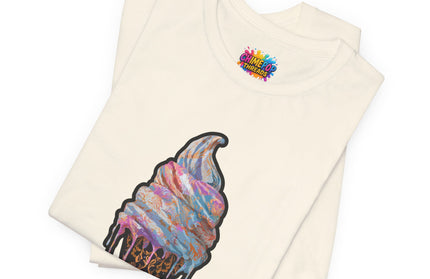 Baroque Marble Swirl Ice Cream Tee