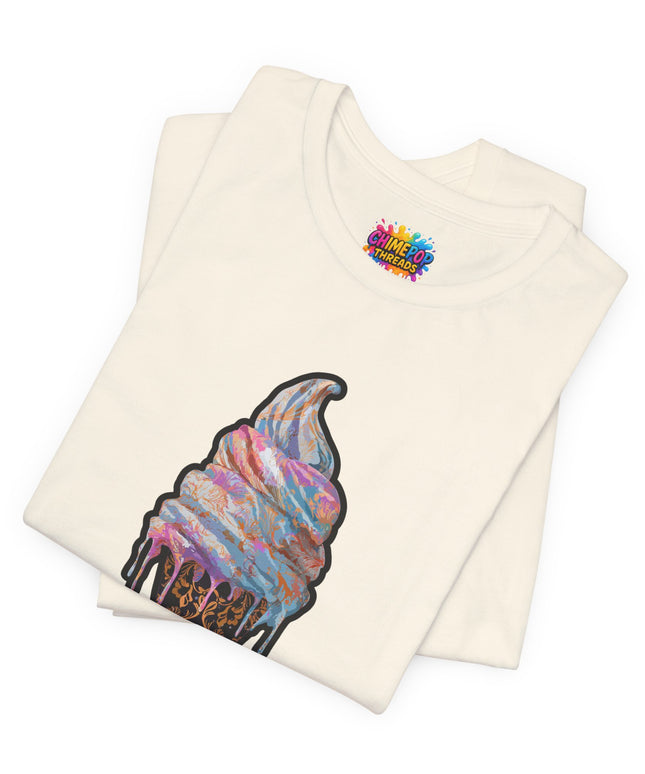 Baroque Marble Swirl Ice Cream Tee