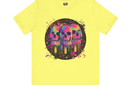 Triple Neon Skull Popsicle Splatter Tee