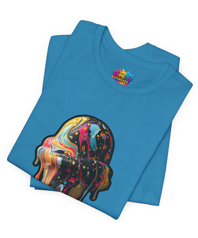 Pastel Marble Swirl Ice Cream Tee