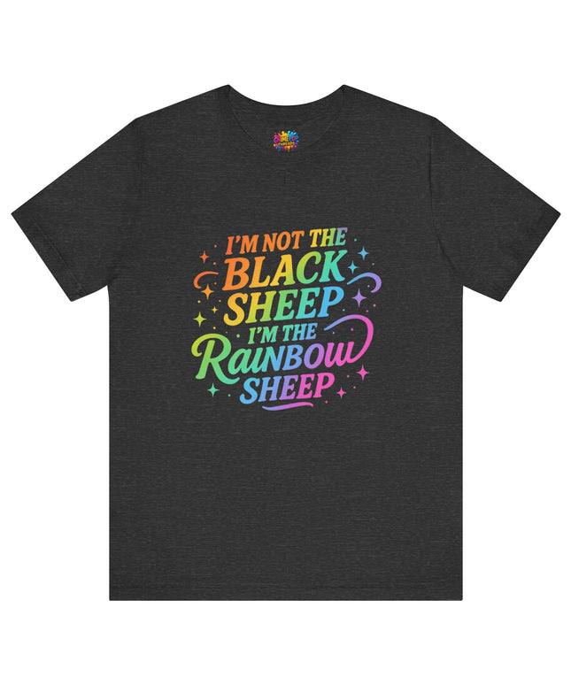 Rainbow Sheep Quote Tee