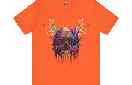 Ornate Skull Golden Butterfly Gothic Luxe Tee