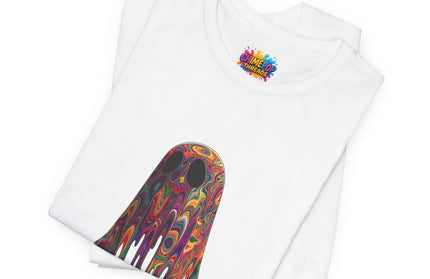 Psychedelic Ghost Rainbow Drip Spirit Tee