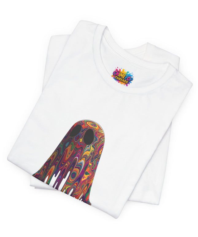 Psychedelic Ghost Rainbow Drip Spirit Tee